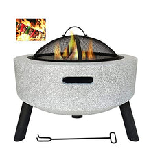 Small Fire Pit, Outdoor Fire Pits Table Top Fire Pit Outdoor Heaters & Fire Pit BBQ Grill Firepit Bowl Backyard Patio Garden Fireplace with Grill Grate for Camping