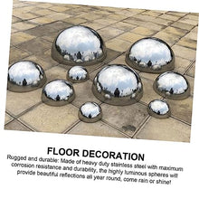 DULAI Mirror Finish Garden Ball,Gazing Balls, Household Head Stainless Steel (Color : Silver, Size : 200x400mm)