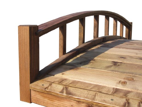 SamsGazebos 6' Treated Moon Bridge Brown