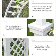 Pergola Arbor with Gate, Outdoor Wooden Arch, Climbing Plants, Roses, Vines, Garden Archway for Wedding Bridal Party Decoration Ceremony (Color : Haze Blue)
