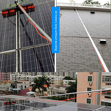 YANNIES Solar Panel and Window Cleaning Kit 312m Extension Pole Set for Glass Wall Trucks and Windows Includes 30cm Brush Head and 5m Pole