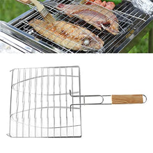 AFPSDLFJDLS Barbecue Grilling Basket Grill Bbq Net Wooden Handle Meat Fish Vegetable Bbq Tools Grill Accessories