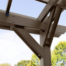 highwood Made in the USA Bodhi 10’ x 12’ Pergola with 5’ Weatherly Porch Swing, Weathered Acorn