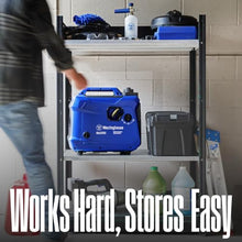 Westinghouse 2550 Peak Watt Super Quiet & Lightweight Portable Inverter Generator, RV Ready 30A Outlet, Gas Powered, Parallel Capable, Long Run Time,Blue