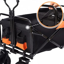 HBJWOV Folding Cart Portable Foldable 150L Large Capacity Multifunction Cart Outdoor Camping Table Light Wagon BBQ Trolley(E)