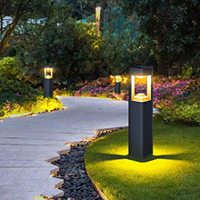 VELLOW Solar Post Lights Outdoor,Modern Outdoor Fence Deck Waterproof Column Lamp Lantern,European Modern Simplicity Aluminum Pillar Light with Acrylic Lampshade,Deck Stigma Lamps Decorations Patio