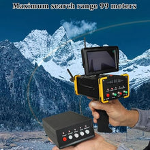 Long Ra-nge Go-ld SIL-ver Gem Diam-ond Underground Metal Detector for Treasure Hunter 16M Depth 100M Range Archaeological Prospecting Machine with High Definition Screen Yellow
