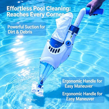 zcjysqav Cordless Handheld Pool Vacuum – Lightweight Spa & Hot Tub Cleaner for Sand and Debris