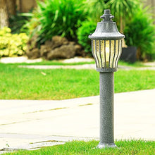 KADELONG Outdoor Waterproof Lawn Lights E27 1-Light Home Yard Lamps External Floor Mount Path Lights Modern Outside Garden Deck Porch Pathway Driveway Lighting Fixture H30.73in,Chandelier Lighting