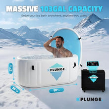 Kplunge Kodiak 59" 1 Person Inflatable Cold Plunge Ice Bath Or Hot Tub
