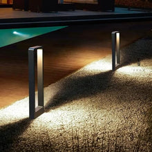 XYIANG Modern Waterproof Led Yard Lights, Die-Cast Aluminum Outdoor Pathway Lamps, Ip54 Rated for Lawn, Garden, Walkway, Front/Back Door, and Security Lighting, Floor-Mounted in(One Color-Large)