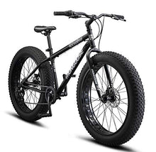 Mongoose Malus Fat Tire Mountain Bike 26-Inch Matte Black