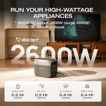 EF ECOFLOW Delta 3 Portable Power Station, 1024Wh 1800W