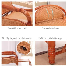 Rocking Chair with Extendable Footrest, Spacious Outdoor Lounge Chair for Garden Porch Balcony(B,185 * 70 * 55cm)