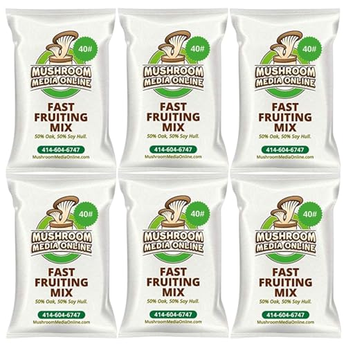MushroomMediaOnline: Fast Fruiting Pellets, aka Masters Mix (50% Oak and 50% Soy) - Ideal and Fast-Growing Substrate for Mushroom Cultivation, Oyster Mushrooms, Shiitake, and More (240, Pounds)