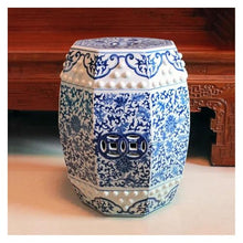 Tu Ye-US Decorative Garden Stools, Ceramic Modern Flower and Bird Drum Toilet Stool Classical Porcelain Ceramic Stool