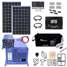 AIMS Sentinel Peavine 380W Solar 1500W Inverter Solar Kit