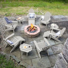 highwood Classic Adirondack Collection Westport Outdoor Fireside, 12 Pc Firepit Set, Harbor Gray