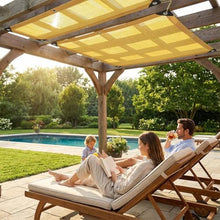 LJTGFHP Heavy Duty Sun Shade, UV Protection Fade Tear and Rust Resistant Rectangle Sunshade Canopy, Blocks Sunlight, Breathable Sail, Outdoor Patio, Lawn Garden 30x51 ft Yellow