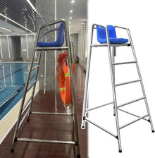 KGBNYSS Pool Ladders 6ft Tall Removable Swimming Pool Deck Lifesaving Chair, Heavy Duty Adult Bar Bar Chairs, Loads 660lbs