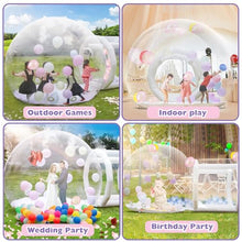 Gaonala 13 FT Clear Inflatable Bubble House Dome with Tunnel and Air Blower