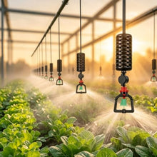 Automatic Heat Dissipation System for Greenhouse, Misting Water Irrigation Kit with 360-degree Rotating Drip Irrigation Heads, Plant Watering Equipment