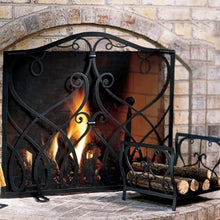 DJVHSRI Outdoor & Indoor Firewood Rack, Heavy Duty Metal Log Holder with Powder-Coated Finish,