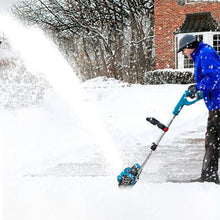 BLACKTK Electric snowblower with Rechargeable Battery, Household Snow Sweeper with Wheels for greenhouses, Factories, Urban Roads, Yards, School Yards