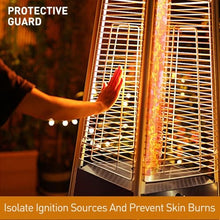 Patio Heater 48,000 BTU Outdoor Heaters for Patio Propane with Detachable Wheels, Protective Cover, Outdoor Terrace Garden Poolsid Commercial Residential