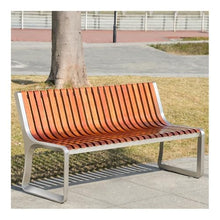 WOAITIANTIAN Outdoor Bench, Wood Backrest Park Bench, 2-Person Outdoor Leisure Seating for Park & Residential Patio Bench(180cm)