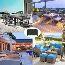 SCNSYL Outdoor Table Covers, Garden Furniture Covers,Waterproof Furniture Set Cover for Outdoor Dinning Table Chairs Tear Resistence Oxford Fabric (250x110x90cm)