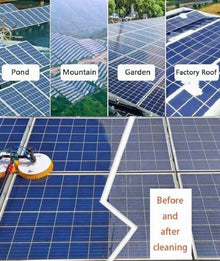 GAYAYAS Solar Panel Cleaning Brush, Cleaning Pole Cleaner Kit, Solar Panels Pool Cleaning Brush,7.5M / 24.6Ft, Cleaning Outdoor Washing Equipment Tool
