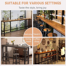 ORNDYDM Bar Table for Indoor,41 Inch Counter Height Table,High Top Table for Kitchen Dining,Home,Patio,Balcony,Backyard,Cafe