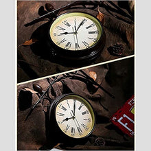 EHVYBDX Wall Clock, Outdoor Garden Wall Clock, Station Wall Clock Double Sided Garden Clock with Outside Bracket Waterproof Outdoor Clock Indoor Outdoor Decoration Outside Clock