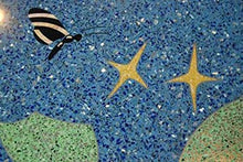 Earthtone Mix Green Terrazzo Glass - American Specialty Glass – Flooring, Countertop, Concrete, Terrazzo Glass - 50 LB, Size 3