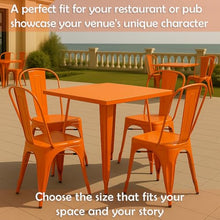 31" x 31" Metal Bistro Table Set – 5 Piece Indoor Outdoor Cafe Seating for Patio or Restaurant