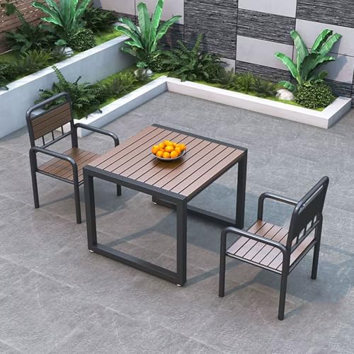 JOSOGO Patio Table and Chair Set, Patio Furniture Set Lightweight Outdoor Chairs and Table for Outside, Garden(K)