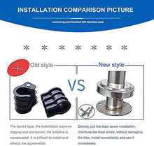 MSHOSAC Stainless Steel Pool Handrail, Safety Rail with Mounting Kit for Swimming Pools & Outdoor Areas, Rust-Resistant