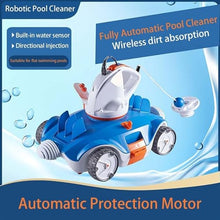 Cordless Robotic Pool Cleaner,Automatic Pool Robot Vacuum with Max 90 Mins Working Time, Self-Parking,Robotic Swimming Pool Cleaner for Above