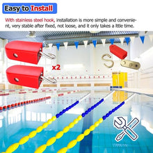 YXXSDP Safety Rope with Floating Buoys 2 4 6 8 10 M Long, Swimming Pool Professional Pre-Assembled Deep Shallow End Divider Line, Oval Lane Line Pool Equipment(Size:7m (23ft))