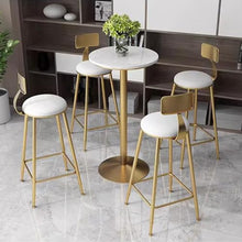 LWZBBGS Outdoor Patio Side Table, Round White Marble Top Table Cocktail Bar Table Restaurant Bistro Table End Table Coffee Meeting Table Conference Table Small Modern Nightstand