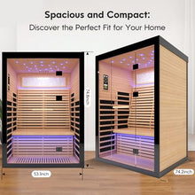 Heawarm 2-Person Far Infrared Sauna, Canadian Hemlock