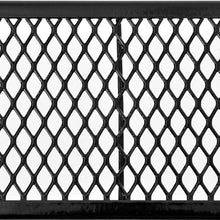 Global Industrial 4 L Rectangular Picnic Table, Expanded Metal, Black