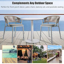 KPHYMOD 3 Piece Outdoor Patio Furniture Set with 2 Chairs and Imitation Marble Table, Conversation Sets Patio Furniture for Deck Beach Yard