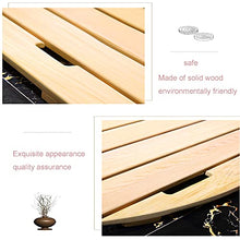 Bamboo Bath for Bathroom Non Slip Wooden Floor with Easy Storage Bamboo Duck Board Bath for Outdoor Shower Spa 50X70Cm 20X28In