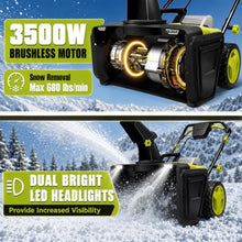 SHUMIAO 40V Battery Powered Snow Blower, 20" Brushless Thrower