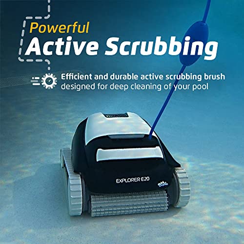 Dolphin Explorer E20 Robotic Pool Vacuum Cleaner Black
