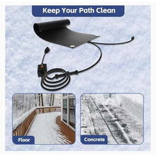 10-30in Snow Melting Heat Mats, Heated Outdoor Mats, Non Slip Rubber Heating Entrance Mats With Power Cord, Electric Ice Melting Mats, For Walkways, Stairs, Sidewalks, Garages(38.1x609.6cm/15x240in)