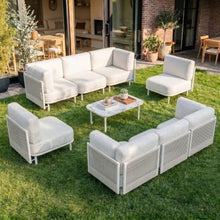 LayinSun 9 Pieces Patio Furniture Set with Coffee Table