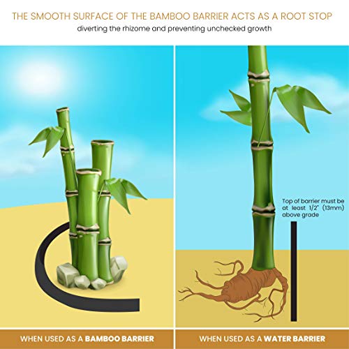 DeepRoot Water Barrier Bamboo Garden Barrier 36" x 100' Roll Black